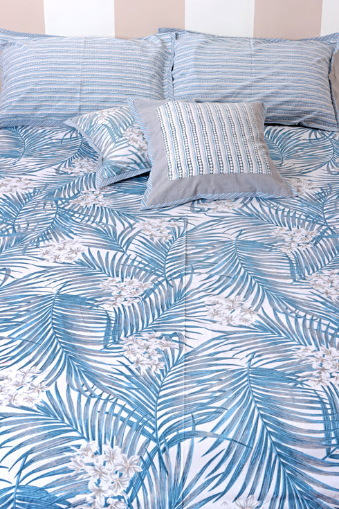 40s Cotton Pillow Cover In Striped Print
